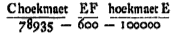 (C hoekmaet / 78935) - EF/600 - (hoekmaet E / 100000)