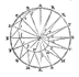 spiraal in verdeelde cirkel