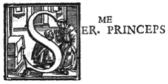 grote letter S met monnik en biechteling