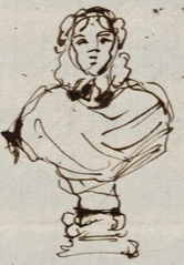 tekening buste