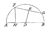halve cirkel, lijnen