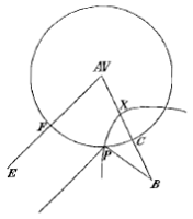 cirkel, lijnen, hyperbool