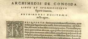 Archimedes, eerste druk 1544