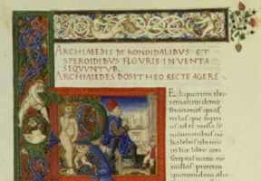 Archimedes, manuscript ca. 1450