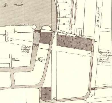 detail van plattegrond