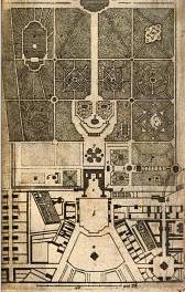 Versailles, Plan du chateau et du petit parc