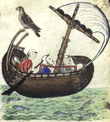 schip met vogel