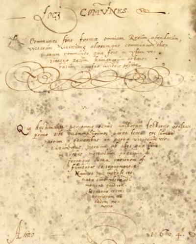 Loci in manuscript