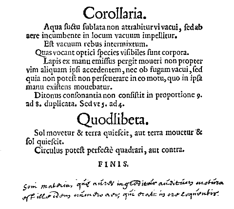 Corollaria ...