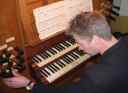 J.P. Karman aan het orgel