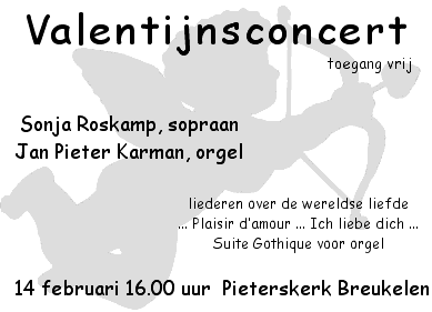 14 feb. 16 h Pieterskerk Breukelen
