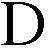 D, letter