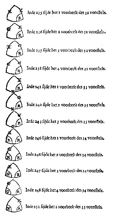 12 boldriehoeken