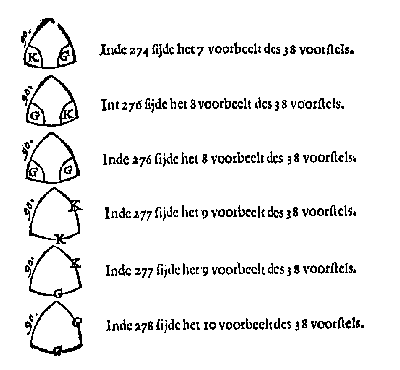 6 boldriehoeken