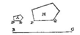 vijfhoeken, lijnstuk
