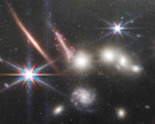 JWST, Deep field, detail