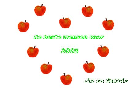 appeltjes, beste wensen 2003