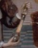 fosfor in fles, detail van schilderij