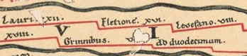 Fletione op Peutingerkaart
